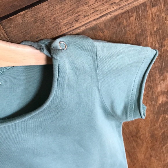 Unisex short leaves romper - Picture 4 of 6